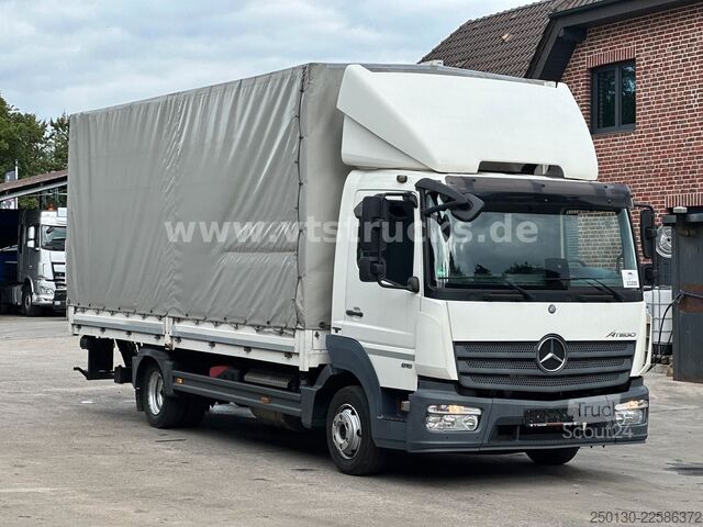 Gardinsidad skåpbil MERCEDES-BENZ Atego 816 4x2 Ladebordwand Bordwände