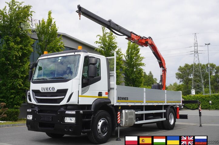 Platformă cu macara Iveco Stralis 310 / 34 tho km !!! / FASSI 4 t