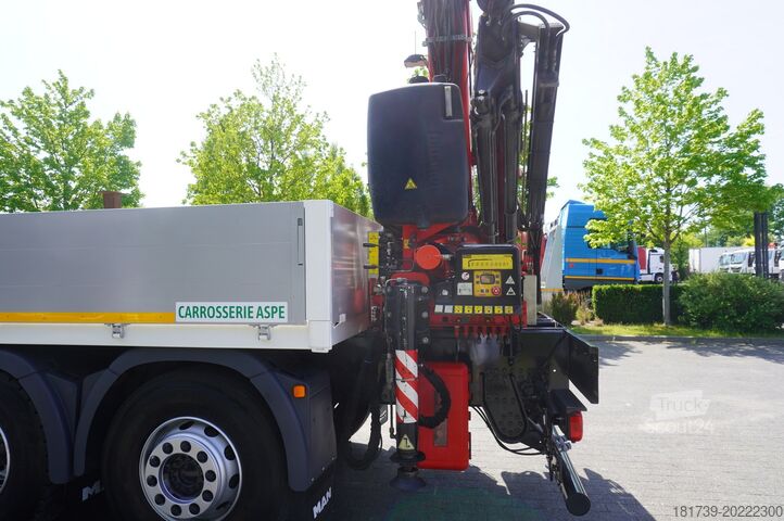 Platformă cu macara MAN TGS 26.360 Flatbed / Fassi F175 7.7 T /
