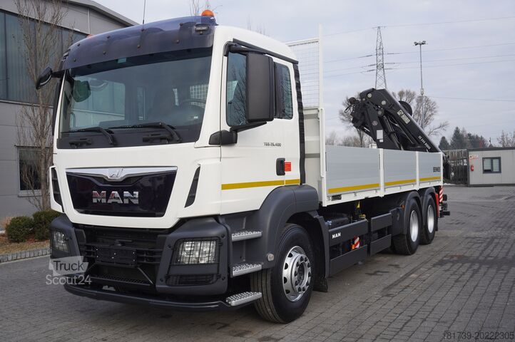 Broadside cu HDS MAN TGS 26.400/ HDS HIAB 244 EP-4 HIDUO 8.5t