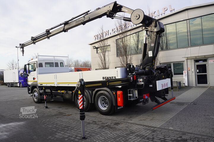 Broadside cu HDS MAN TGS 26.400/ HDS HIAB 244 EP-4 HIDUO 8.5t
