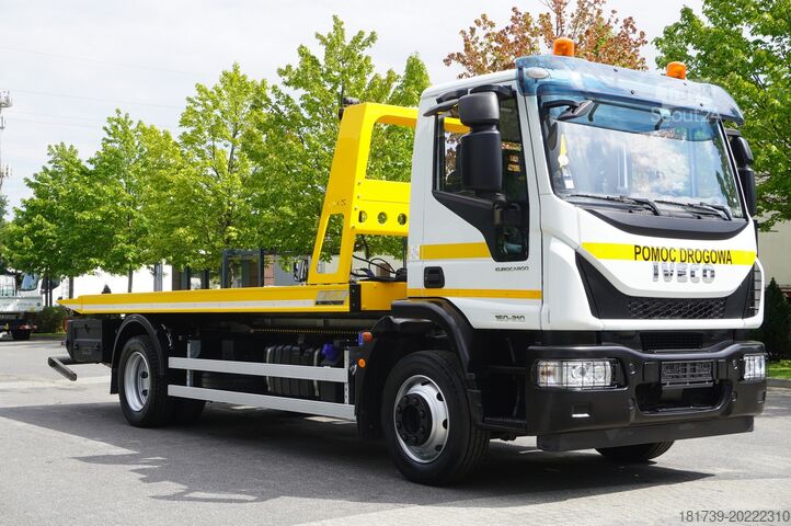 Platformă de macara coborâtă Iveco Eurocargo 160-210 / 75,000 km! / OMARS l