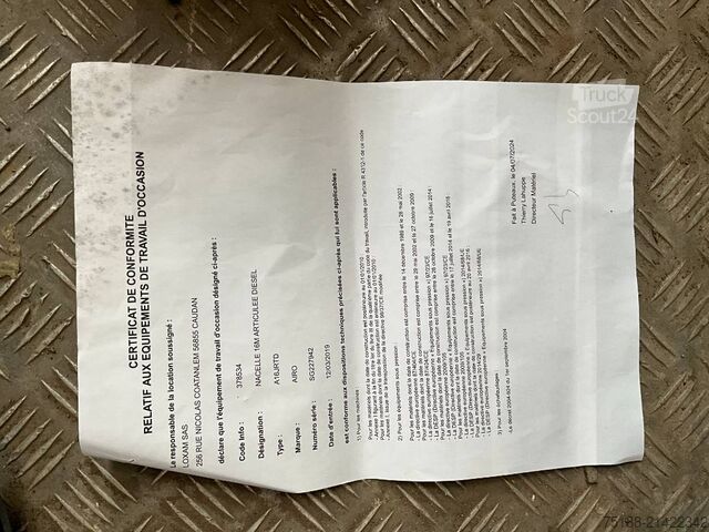 Шарнірно-телескопічна робоча платформа Airo A 16 JRTD