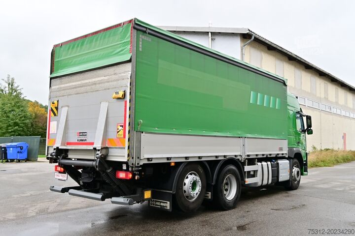 Platós teherautó ponyvával Volvo FM460  6x2 E6 DE TÜV LBW AHK Lenkachse