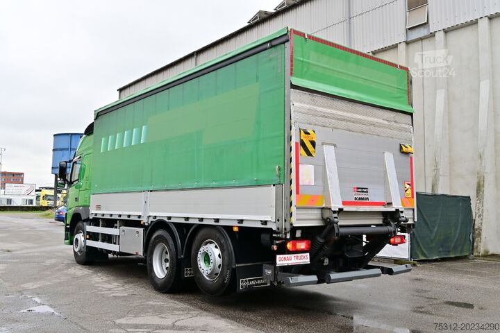 Platós teherautó ponyvával Volvo FM460  6x2 E6 DE TÜV LBW AHK Lenkachse