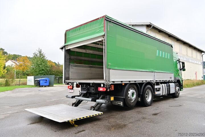 Platós teherautó ponyvával Volvo FM460  6x2 E6 DE TÜV LBW AHK Lenkachse