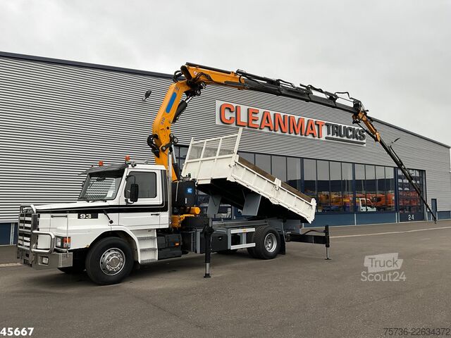 Wywrotka z dźwigiem Scania T 93 4x2 Kipper met 31 Tonmeter laadkraan (bj 2...