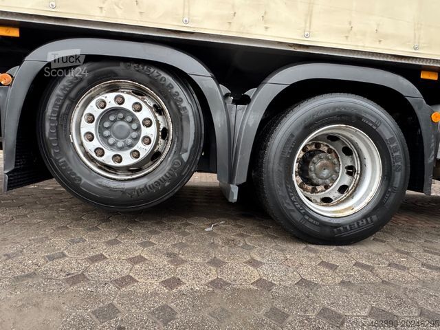 Tenteli düz yataklı kamyon MERCEDES-BENZ 2548/Lenk-Lift/Retarder/Top-Zustand