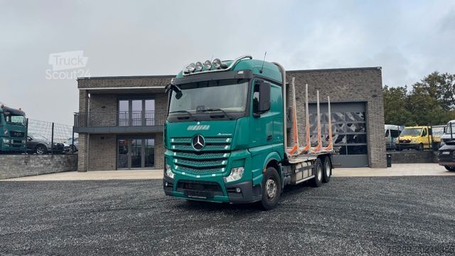Houttransportwagen MERCEDES-BENZ Actros 2645 Holztransporter ohne Kran