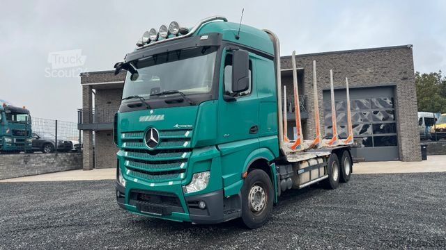 Houttransportwagen MERCEDES-BENZ Actros 2645 Holztransporter ohne Kran