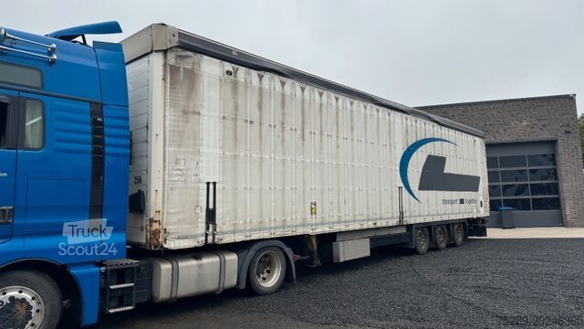 Semi-remorque bâchée SCHMITZ CARGOBULL Auflieger Pritsche + Plane  Speed Curtain