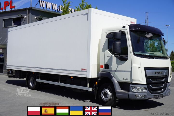 Contenedor DAF LF 12.210 18-pallet container with tail