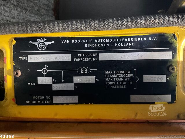 Bergingsvoertuig DAF FTS 2600 DKA 310 Manuel Full Steel Bergingsvoer...
