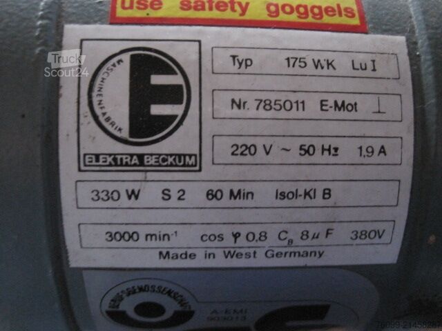 Elektra-Beckum dobbeltslibesten Elektra-Beckum Doppelschleifbock Doppelschleifbock mit Untergestell