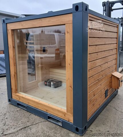 Speciális konténer 6FT Sauna Container Holzsauna Saunacontainer Holz Sauna