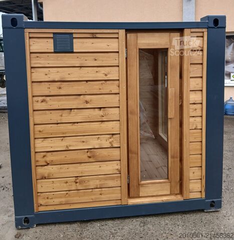 Speciális konténer 6FT Sauna Container Holzsauna Saunacontainer Holz Sauna