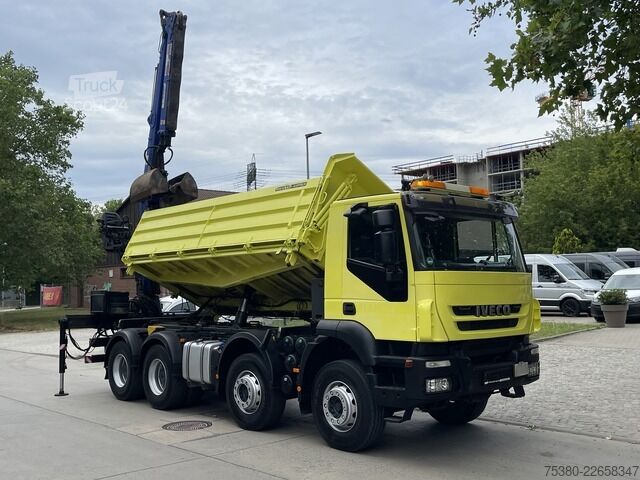 Tovornjak prekucnik iveco Stralis AD340T41  8x4 *KLIMA*PENZ 10.83H Kran*