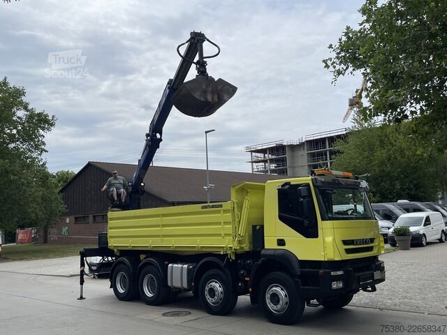 Tovornjak prekucnik iveco Stralis AD340T41  8x4 *KLIMA*PENZ 10.83H Kran*