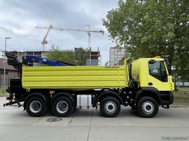 Tovornjak prekucnik iveco Stralis AD340T41  8x4 *KLIMA*PENZ 10.83H Kran*