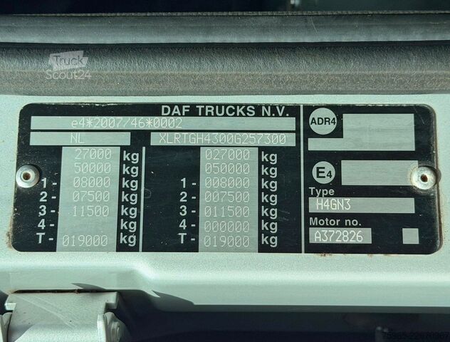 Standard tractor unit DAF XF 480 FTG SSC 6X2 TWINSTEER 808.00 KM PTO + HYD