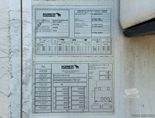 Semirremolque frigorífico SCHMITZ CARGOBULL SCB*S3B THERMO KING SLXi300 FLOWERWIDE 270 CM HI