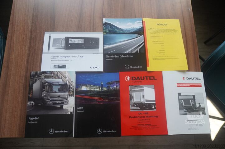 Kontajner Mercedes-Benz Atego 818 / Box superstructure / DAUTEL
