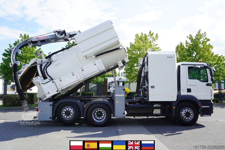 ΒΟΥΚΟ MAN TGM 26.340 E6 / RIVARD sewage cleaner