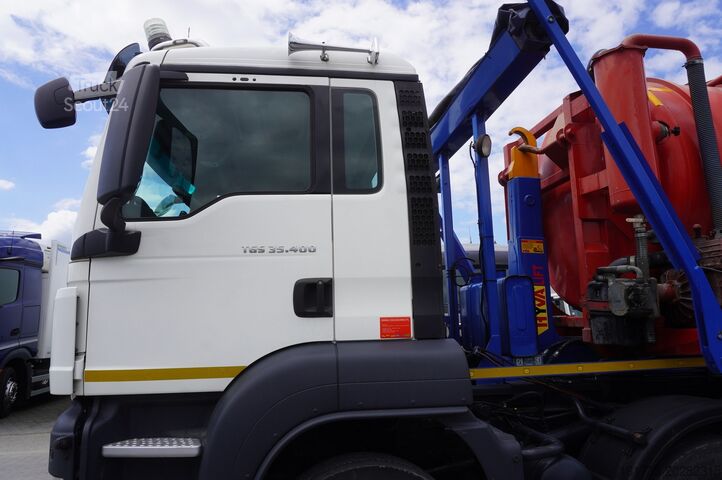 Ассенизаторска кола MAN TGS 35.400 8x4 E5 / HYVA HOOK LIFT 32.56