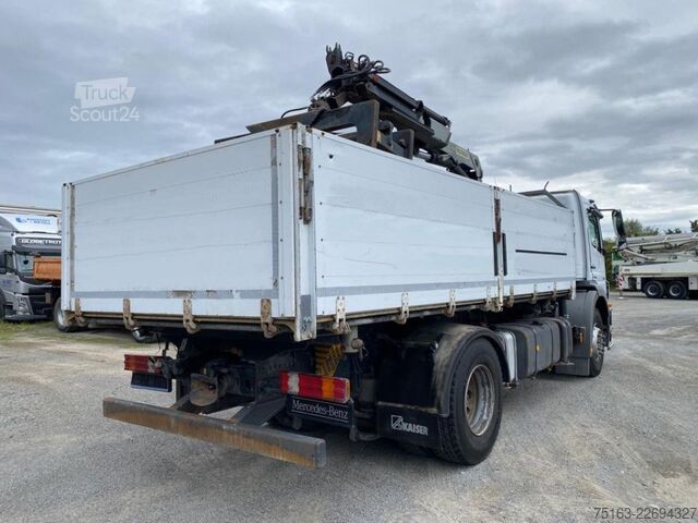 Camion-benne tricar MERCEDES-BENZ Axor 1833 K  2-Achs Kipper Kran Palf. 12001