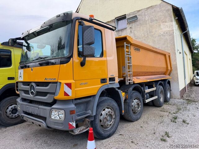 Camion benne MERCEDES-BENZ Actros 4141 K 8x4 4 Achs Muldenkipper Carnehl De