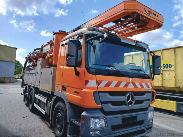 Camion-citerne à vide MERCEDES-BENZ Actros 2841 L 6x2 Saug + Spülwagen Kroll Kombi