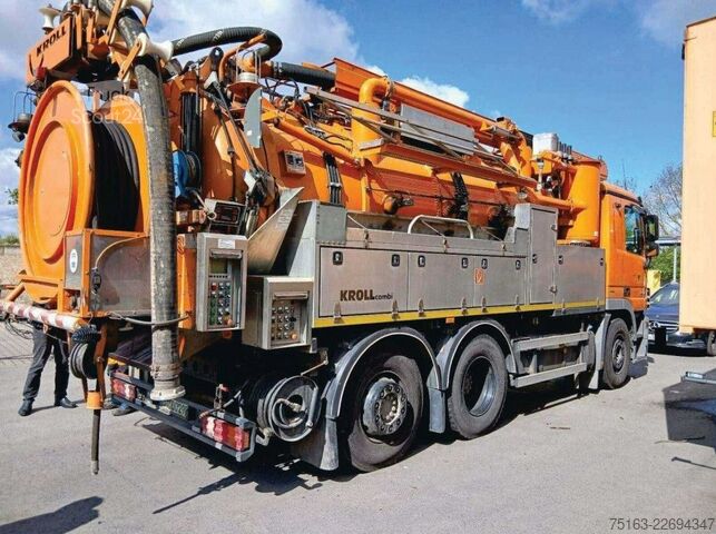 Camion-citerne à vide MERCEDES-BENZ Actros 2841 L 6x2 Saug + Spülwagen Kroll Kombi