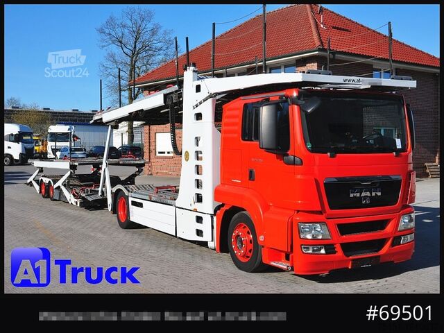 Autodraagtruck MAN 18.400 TGX, Autotransporter Kässbohrer,