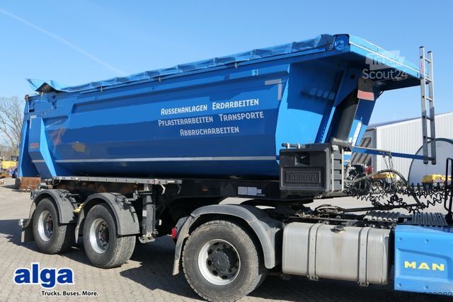 Semi-remorque benne KEMPF SKM 31/2, Stahl, hydr. Klappe, Cramaro,Luft-Lift