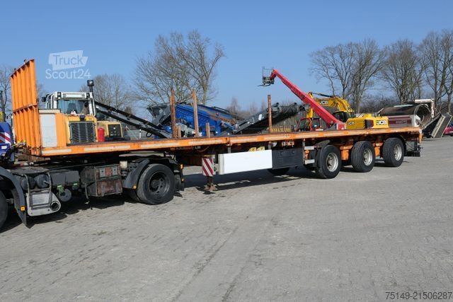 Naczepa otwarta FAYMONVILLE SPZ-3A Plattform, ausziehbar auf 21m, Gelenkt