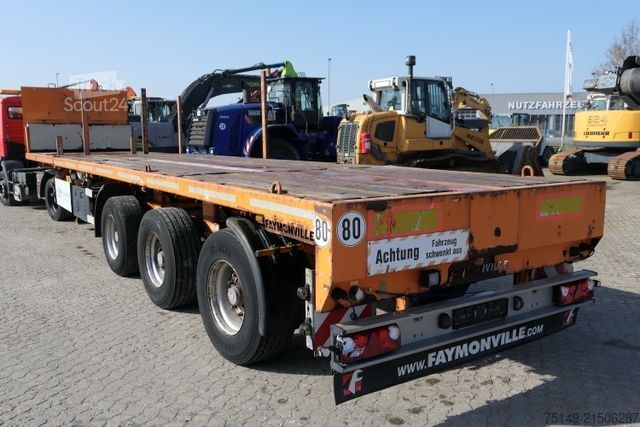 Naczepa otwarta FAYMONVILLE SPZ-3A Plattform, ausziehbar auf 21m, Gelenkt