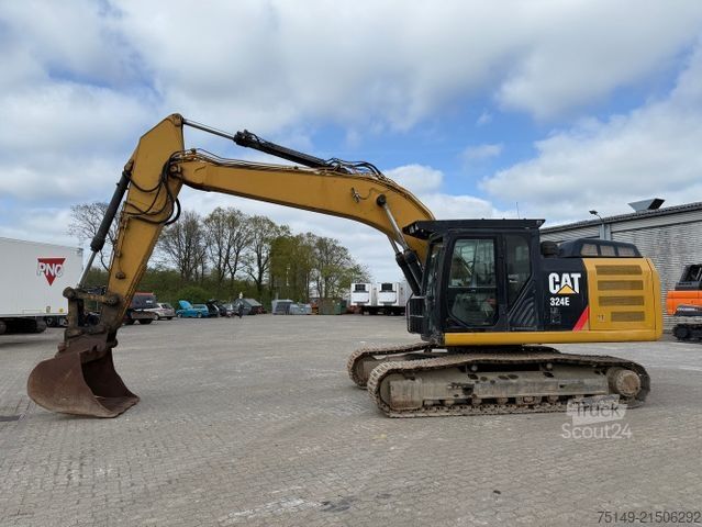 Chain excavator CATERPILLAR 324E, Hammervorrichtung, Schnellwechsler