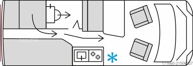 Asuntoauto BÜRSTNER Habiton X HMX 6.0 ** Offroad Paket / AHK 2,8t **