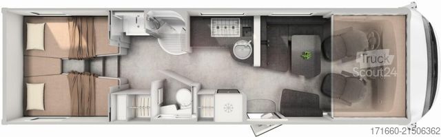 Integraal camper HYMER/ERIBA B-Klasse ML I BlackLine 880 5 Sitzplätze