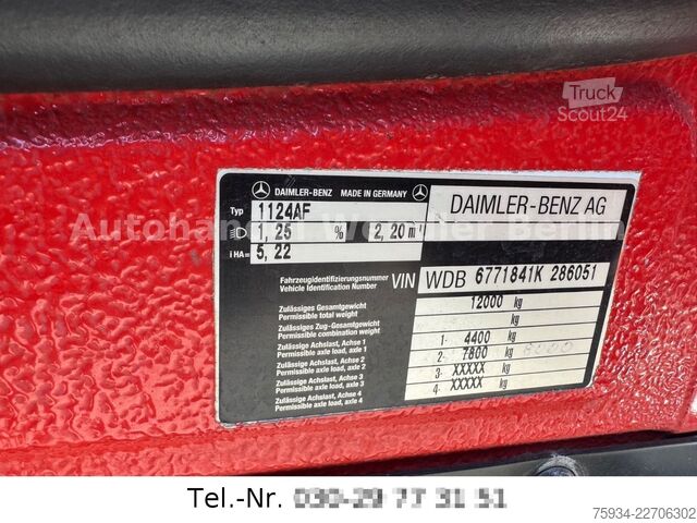 Cits MERCEDES-BENZ 1124AF 4x4 Autm TLF 16/25 firefighter Tank 2340l