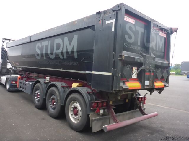 Sættevogn med tippelad KEMPF SKM 36/3 ALU 37m³ Lift Teflon