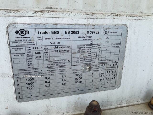 Serbatoio LAG O-3-34TD H2O2 / 3 Kammer / 11- 6 - 11 = 28.000 ...