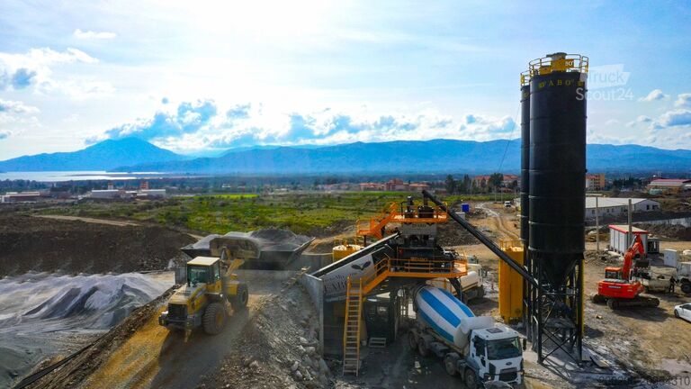 Betoncentrales FABO mobile concrete mixing plants Turbomix100 mobile concrete mixing plant