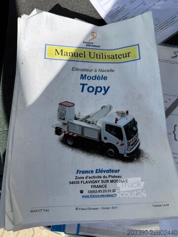 Lastbilsmonterad arbetsplattform NISSAN Cabstar 32.12 Topy 11 Arbeitsbühne /11 Meter
