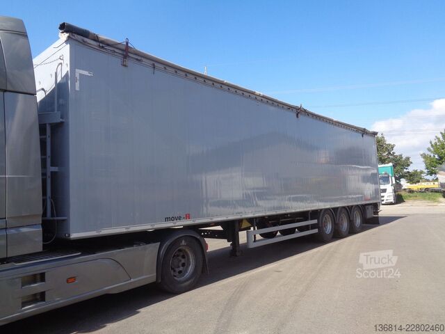 Semi-remorque à plancher roulant REISCH RSBS-3-13 92 cbm Liftachse 10 mm SAF