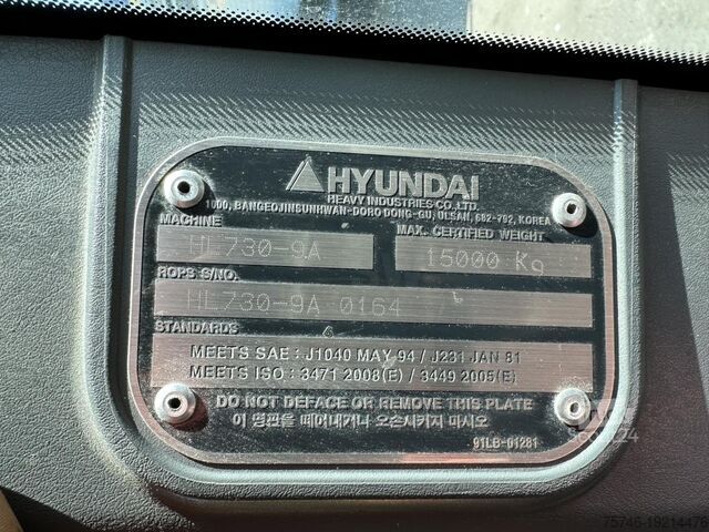 Колісний навантажувач Hyundai HL730-9A 4X4 Radlader Mulch-/Klappschaufel KLIM...