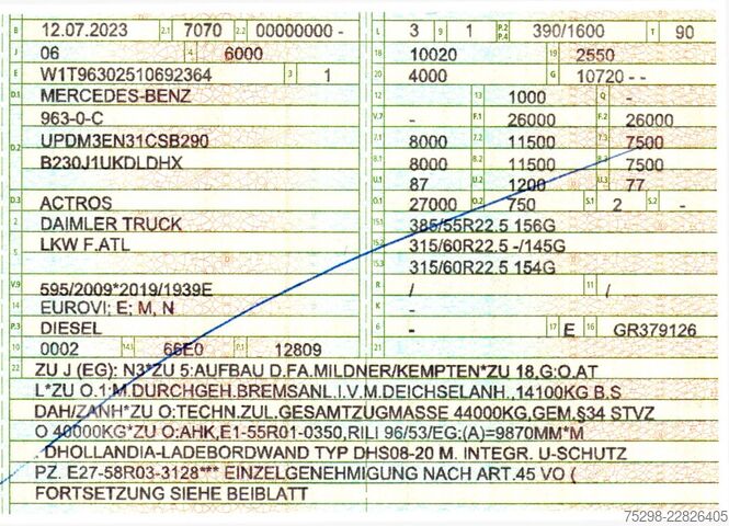 Wissellaadbak vrachtwagen MERCEDES-BENZ Actros 2553 | Retarder | Lenkachse | Ldbw |Jumbo