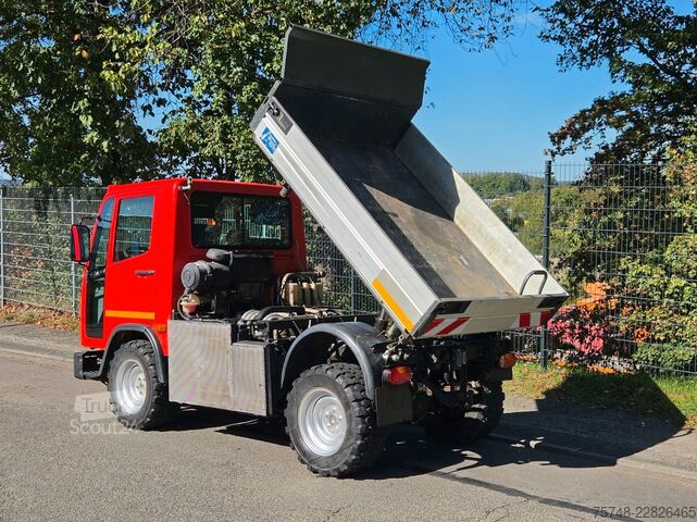 Kippi pakettiauto MERCEDES-BENZ Unimog UX100 UN409/60-A85 4x4 Winterdienst
