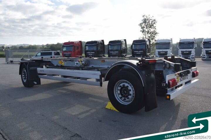 Alustatraileri SCHMITZ CARGOBULL Lafette AWF 18 BDF Wechselrahmen TÜV 03/2027