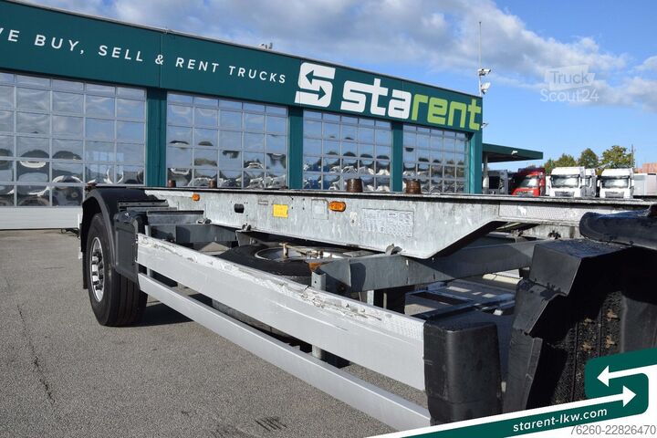 Alustatraileri SCHMITZ CARGOBULL Lafette AWF 18 BDF Wechselrahmen TÜV 03/2027